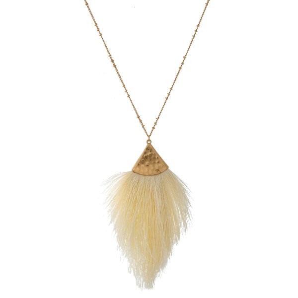 Wholesale long satellite chain necklace tassel pendant Pendant overall