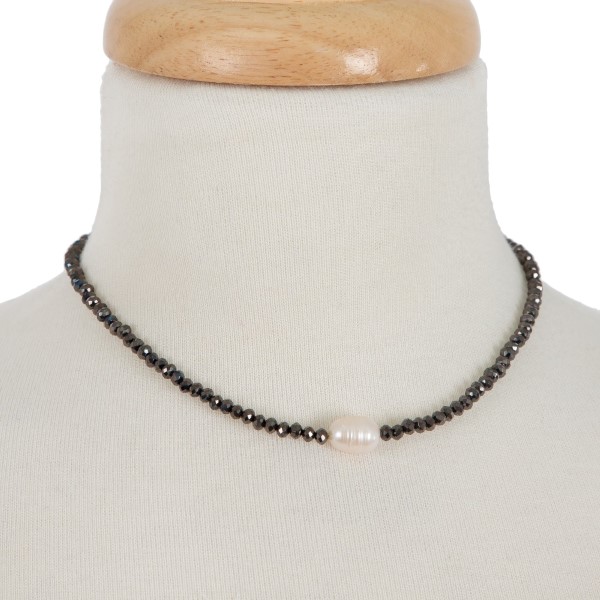Wholesale full beaded necklace freshwater pearl bead