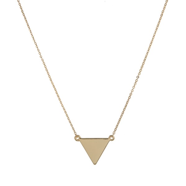 Wholesale dainty metal necklace triangle