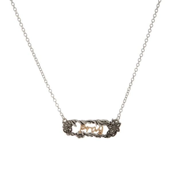 Wholesale two metal necklace encouraging message
