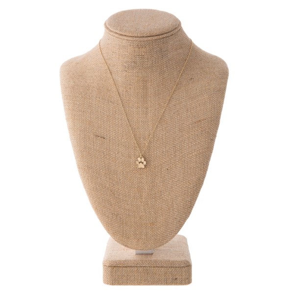 Wholesale dainty necklace paw print charm charm