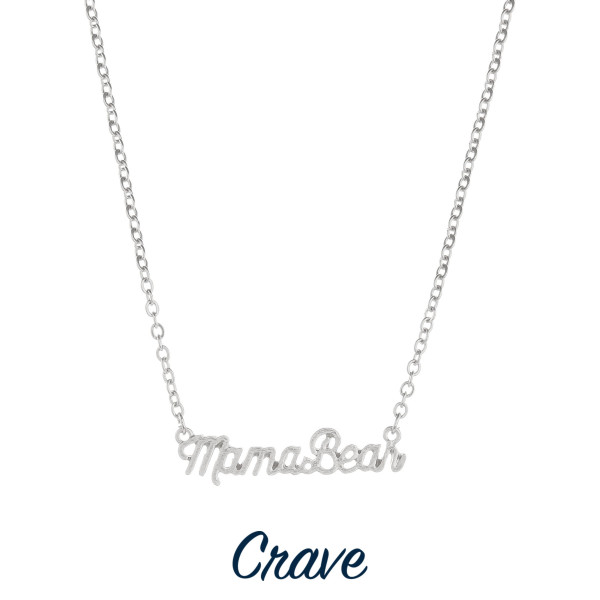 Wholesale gorgeous short necklace Mama bear pendant Approximate pendant