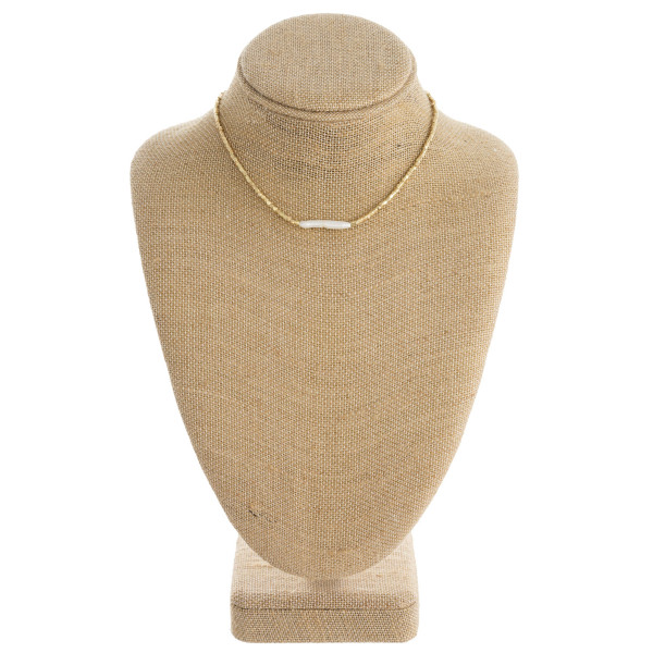 Wholesale faceted beaded necklace faux pearl accent