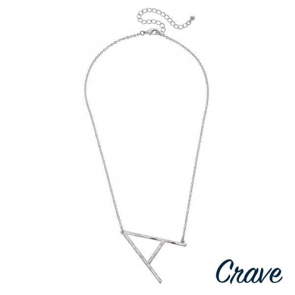 Wholesale hammered initial necklace Pendant overall