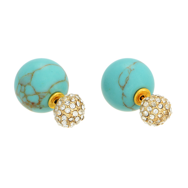Resultado de imagen para colored gemstones peekaboo earrings