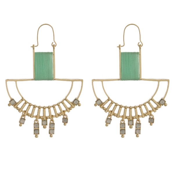 Wholesale metal earring rhinestone accent