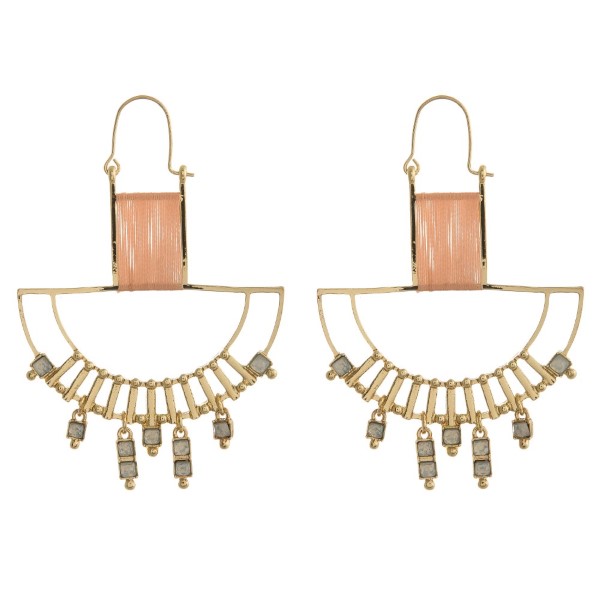 Wholesale metal earring rhinestone accent