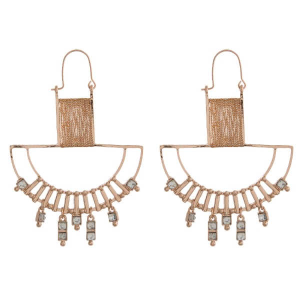 Wholesale metal earring rhinestone accent