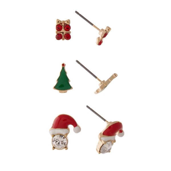 Wholesale christmas stud earring set