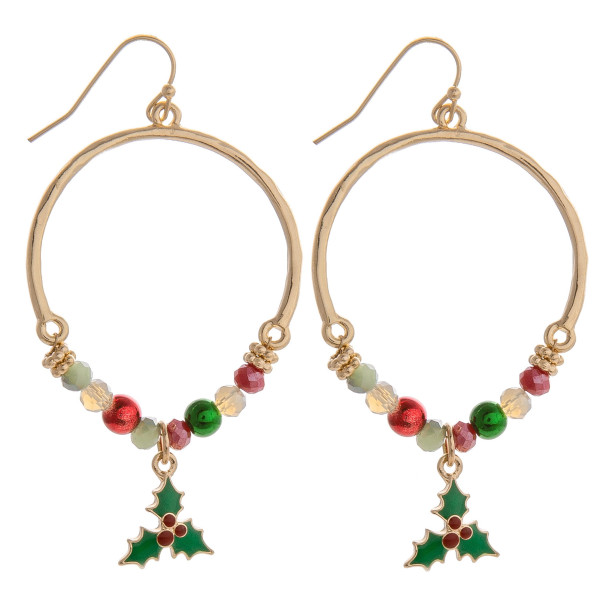 Wholesale hurry grab gorgeous Christmas hoop earrings pendant wont last long App