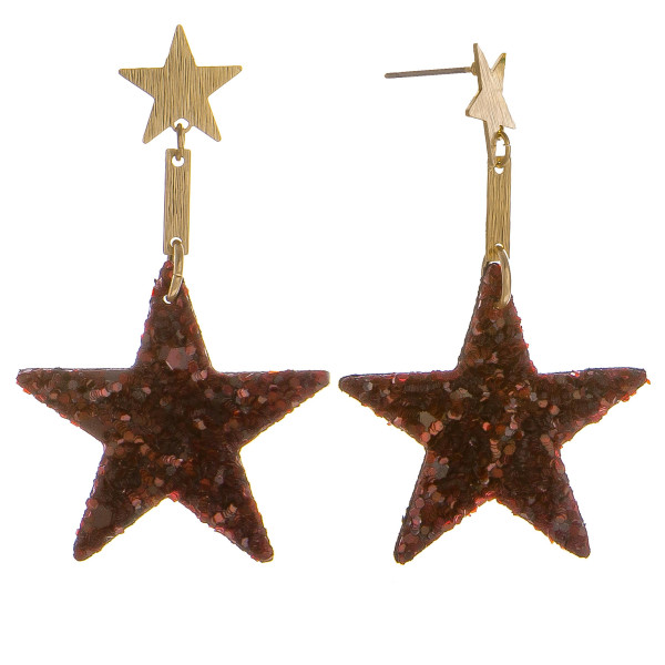 Wholesale grab gorgeous glitter star earrings everyday wear Approximate
