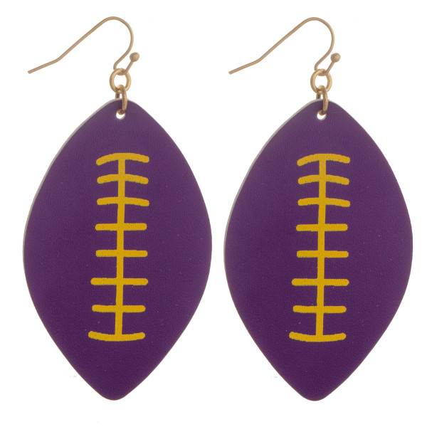 Wholesale long fish hook football earring Approximate