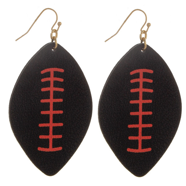 Wholesale long fish hook football earring Approximate