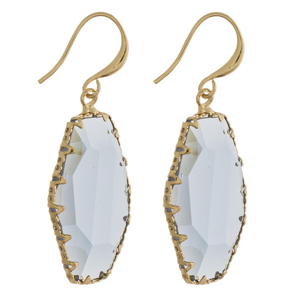 Wholesale long fishhook resin earring resin crystal Approximate
