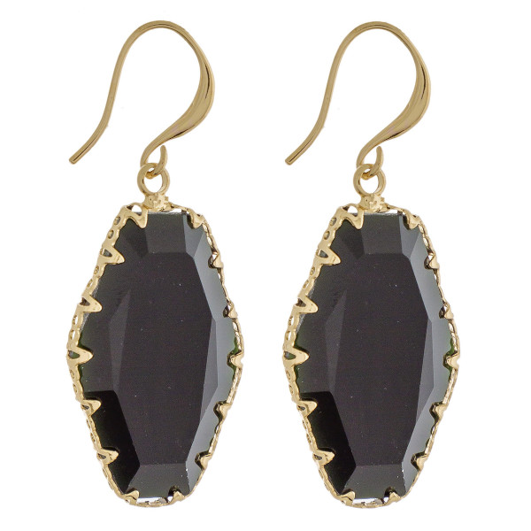 Wholesale long fishhook earring resin crystal Approximate
