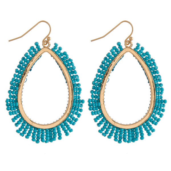 Wholesale teardrop earrings beaded tassel details