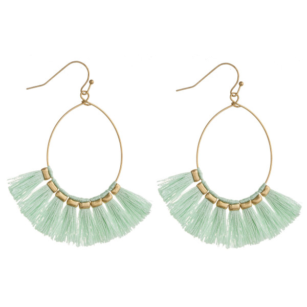 Wholesale dainty teardrop earrings tassel details gold accents