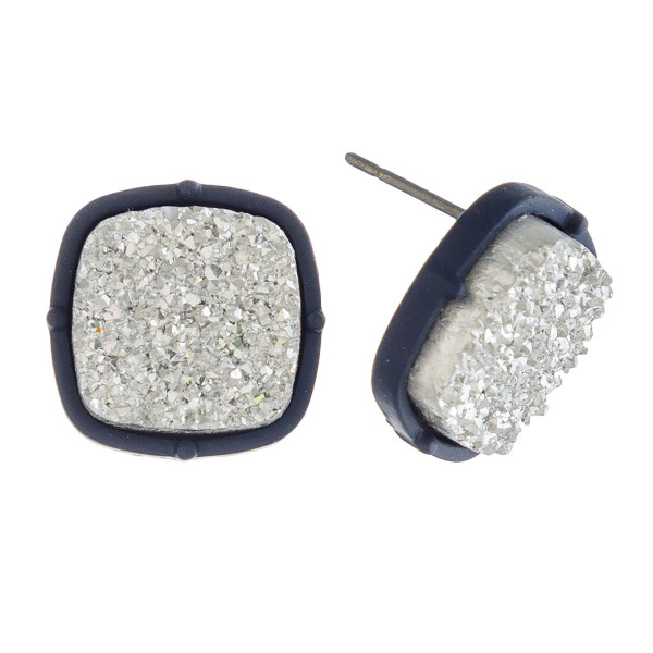 Wholesale druzy stud earrings diameter