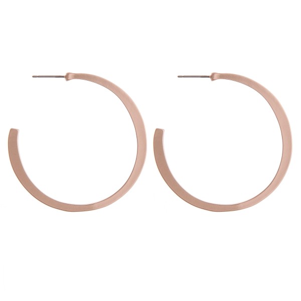 Wholesale flat matte open hoop earrings diameter