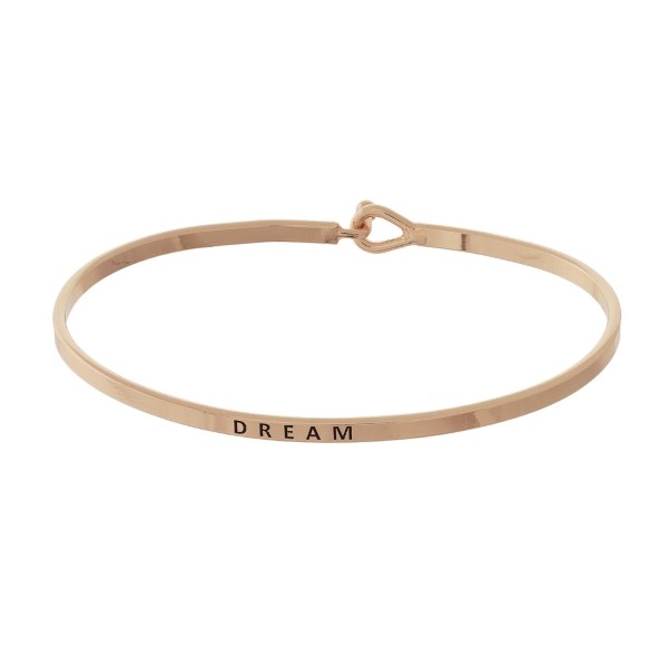 Wholesale metal bracelet engraved message Dream
