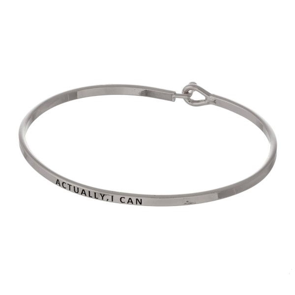 Wholesale metal bracelet stamped encouraging message