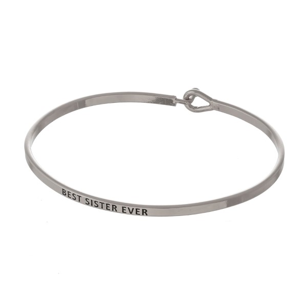 Wholesale metal bracelet stamped encouraging message