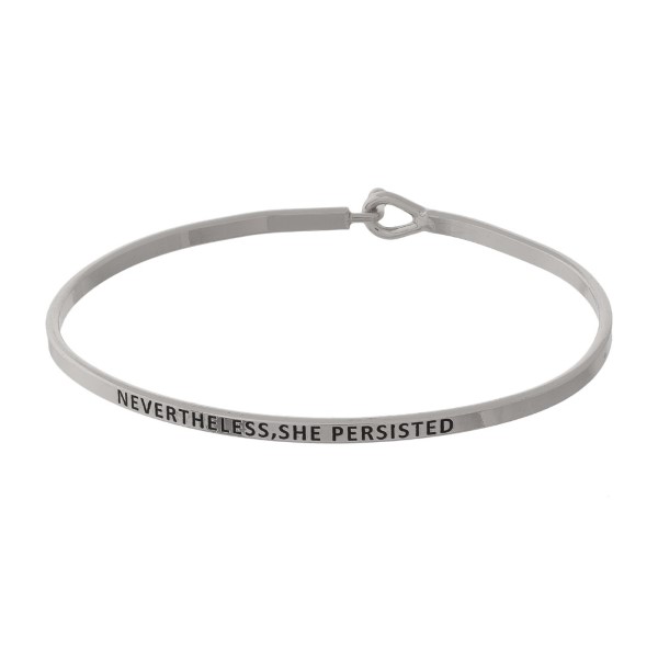 Wholesale metal bracelet stamped encouraging message