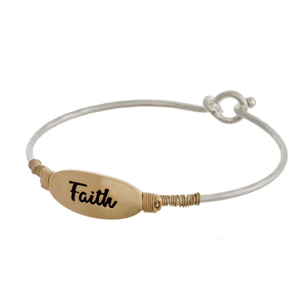 Wholesale metal bracelet engraved message Approximate diameter