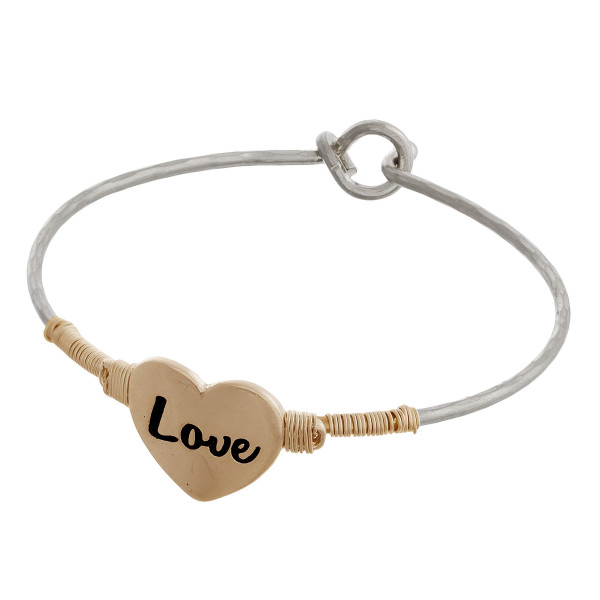 Wholesale metal bracelet engraved message Approximate diameter