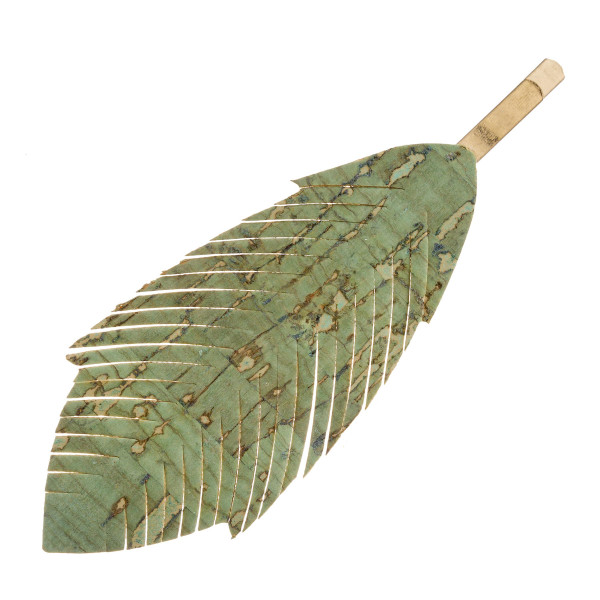 Wholesale feather inspired hair pin cork details