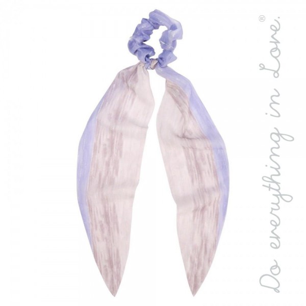 Wholesale do everything Love brand lightweight sheer stripe hair scarf scrunchie