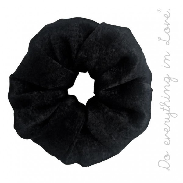 Wholesale do everything Love brand solid silky oversized hair scrunchie One Poly