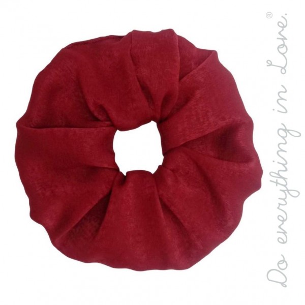 Wholesale do everything Love brand solid silky oversized hair scrunchie One Poly