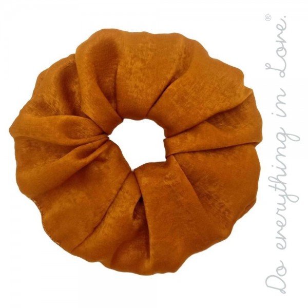 Wholesale do everything Love brand solid silky oversized hair scrunchie One Poly