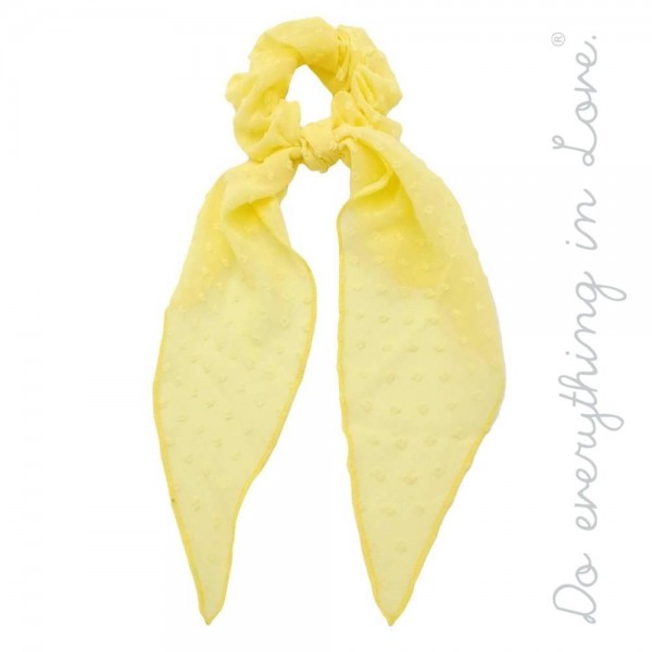 Wholesale do everything Love brand sheer swiss dot hair scarf scrunchie One L Po