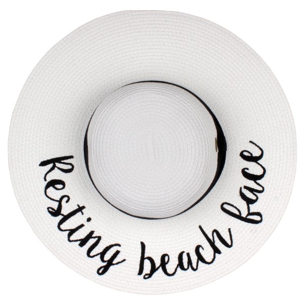 Wholesale c C Brand brim floppy beach hat paper Brim hat total diameter hat crus
