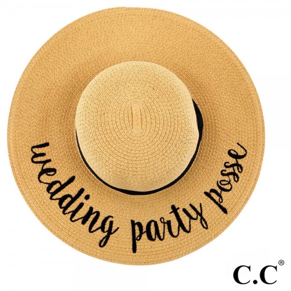 Wholesale c C ST brim floppy beach hat Wedding Party Posse hat crushable packabl