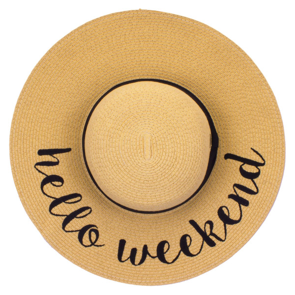 Wholesale c C Brand brim floppy beach hat paper Brim hat total diameter hat crus