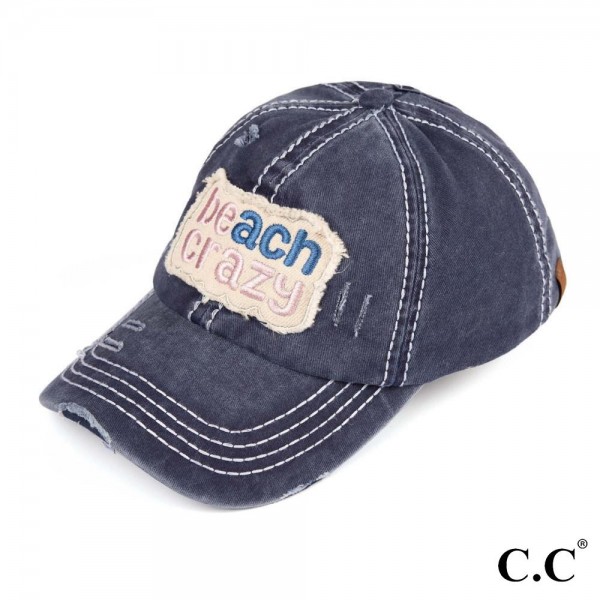 Wholesale c C BT Beach crazy vintage washed distressed cotton pony cap cotton On