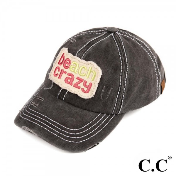 Wholesale c C BT Beach crazy vintage washed distressed cotton pony cap cotton On