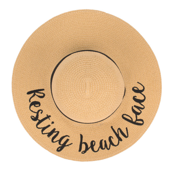 Wholesale c C Brand brim floppy beach hat paper Brim hat total diameter hat crus