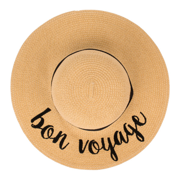 Wholesale c C Brand brim floppy beach hat paper Brim hat total diameter hat crus