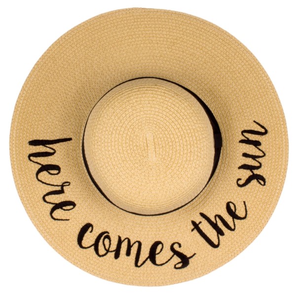 Wholesale c C ST brim floppy beach hat Here Comes Sun hat crushable packable abl