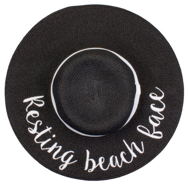 Wholesale c C Brand brim floppy beach hat paper Brim hat total diameter hat crus