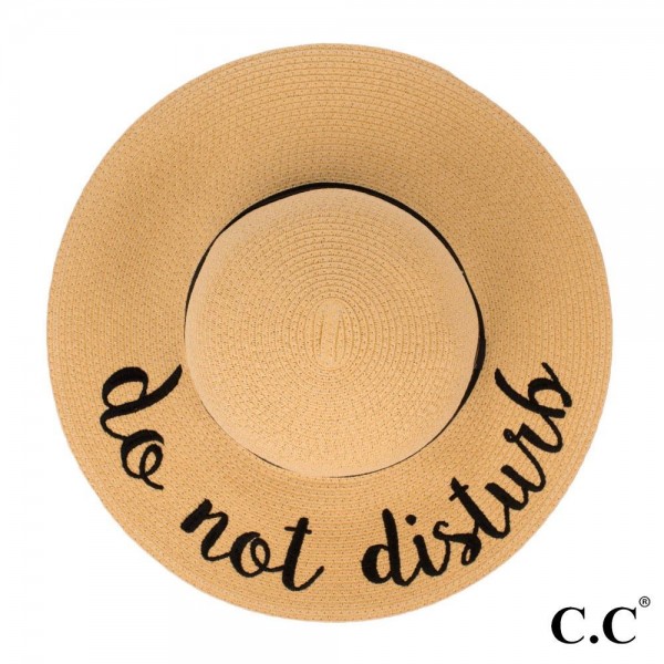 Wholesale c C ST brim floppy beach hat Do Not Disturb hat crushable packable abl