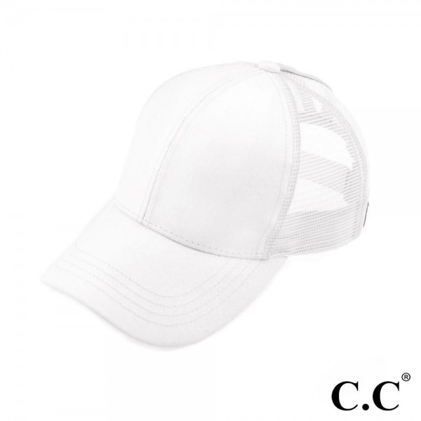 Wholesale cC Pony Cap BT C C glitter ponytail baseball cap mesh back Adjustable