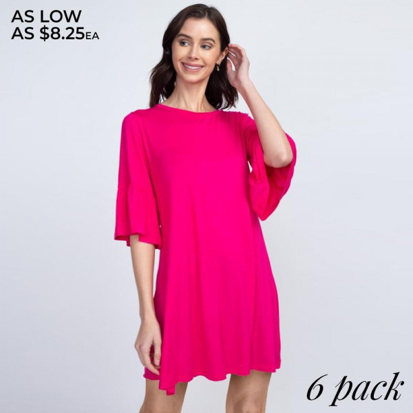 Wholesale adorable peplum sleeve dress will be wardrobe staple wear casual coff