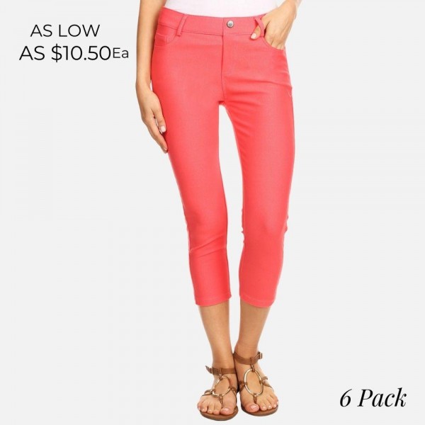 Wholesale original standard pocket capri jegging classic silhouette constructio