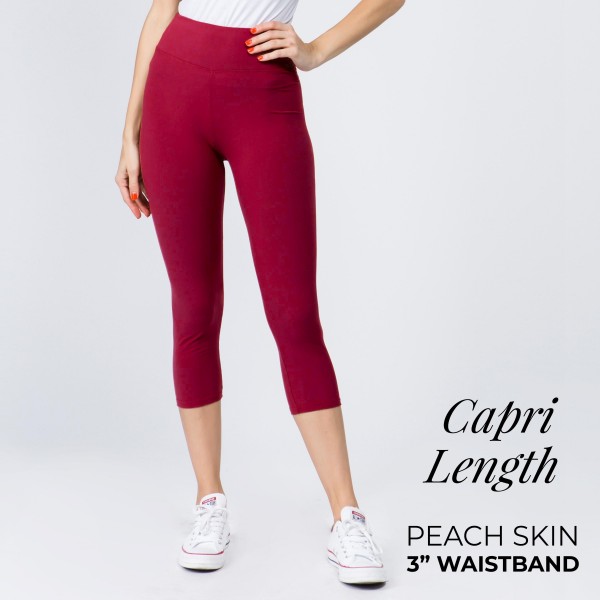 Wholesale mix Brand peach skin capris seamless chic must have every wardrobe li