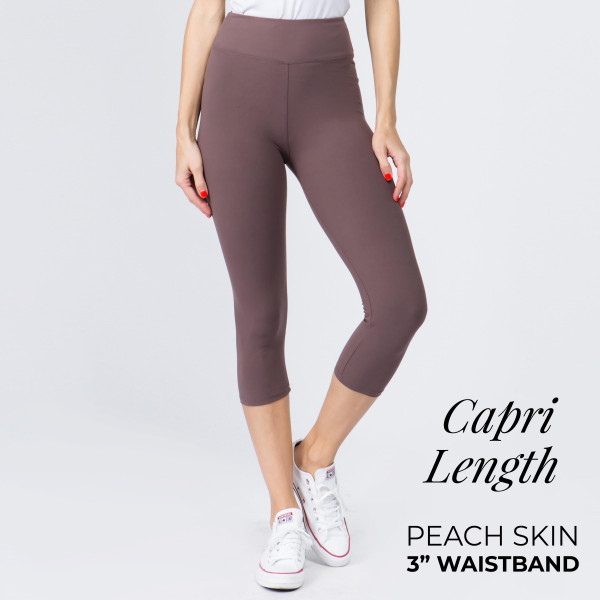Wholesale mix Brand peach skin capris seamless chic must have every wardrobe li
